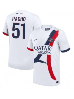 Billige Paris Saint-Germain Willian Pacho #51 Bortedrakt 2024-25 Kortermet